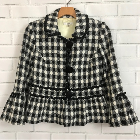 Jade Jackets & Blazers - Jade Melody Tam Wool Blend Blazer Jacket Coat Crop